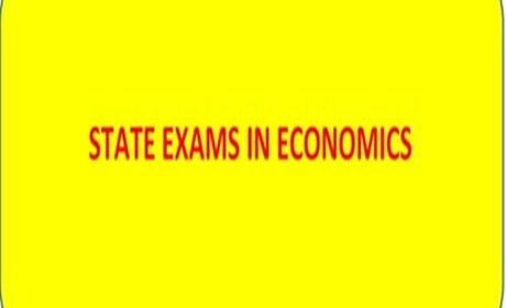 New term  for the State Exam in Economics