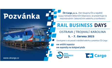 Pozvánka: Rail Business Days 2023 /5. – 7. 6. 2023/